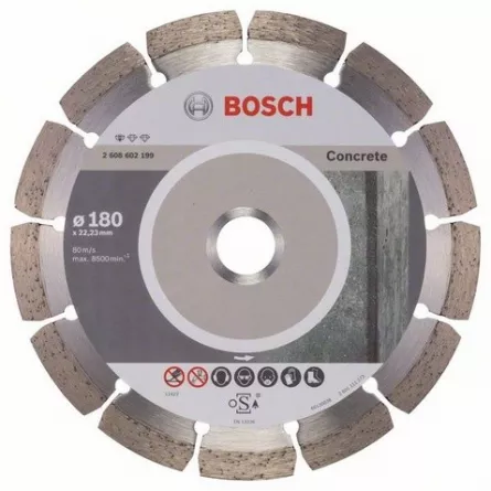 Bosch Disc diamantat pentru taiat beton, Standard for Concrete, 180 mm