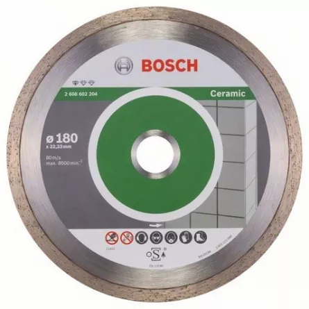 Bosch Disc diamantat pentru taiat placi ceramice, Standard for Ceramic, 180 mm