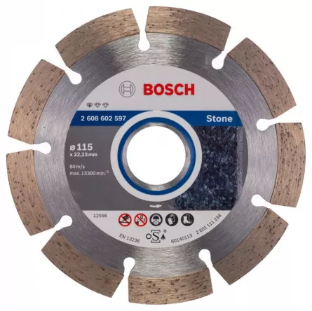 Bosch Disc diamantat, Professional for Stone, 115 mm