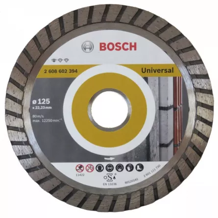 Bosch Disc diamantat Standard for Universal Turbo, 125 mm