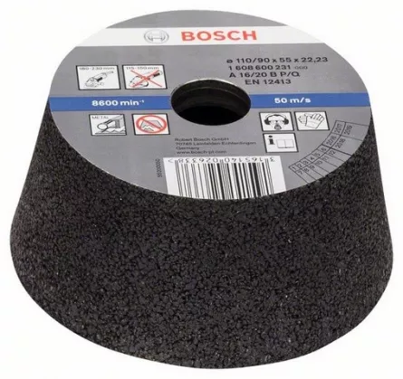 Bosch Oala de slefuit, conica-metal / fonta, diam. 90-110, R16