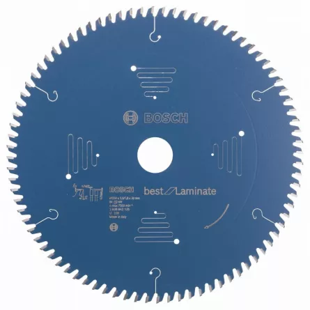 Bosch Panza de ferastrau circular Best for Laminate, 254 x 30 mm, 84 dinti