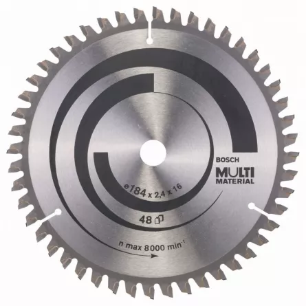 Bosch Panza de ferastrau circular Multi Material, 184 x 16  mm, 48 dinti