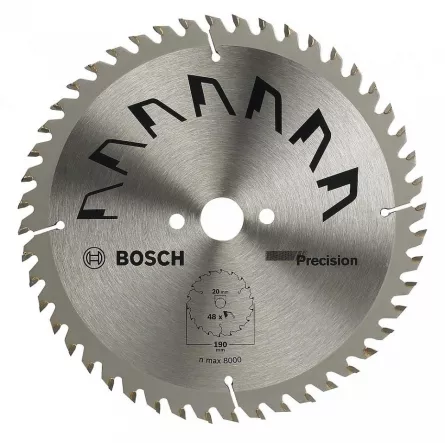 Bosch Panza de ferastrau circular Precision, 190 x 30 mm, 48 dinti