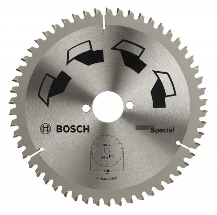 Bosch Panza de ferastrau circular SPECIAL, 190 x 30 mm, 54 dinti
