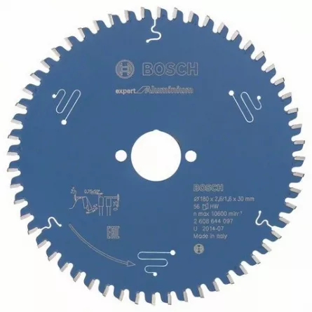 Bosch panza ferastrau circular Expert for Aluminium 180x30x2.6/1.6x56 T