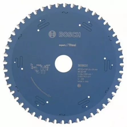 Bosch panza ferastrau circular Expert for Steel 210x30x2/1.6x48 T