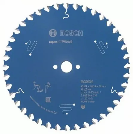 Bosch panza ferastrau circular expert for Wood 184x16x2.6/1.6x40 T