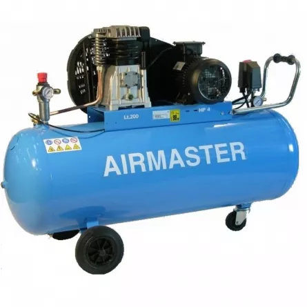 Compresor de aer, 200 L, Airmaster CT4/470/200, cu piston, 400 V, 471 l/min, 9 bar
