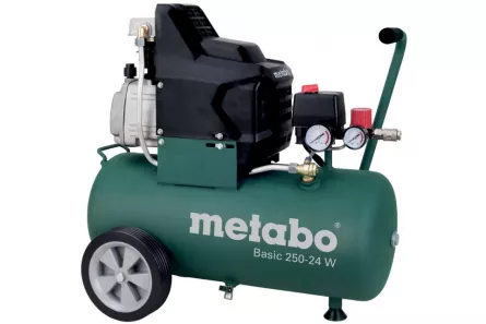 Compresor de aer, 24 litri, METABO BASIC 250-24 W, cu piston, 230 V, 8 bari
