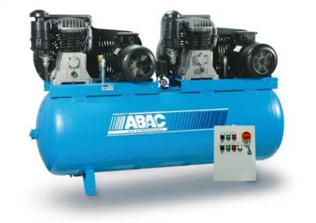 Compresor de aer, 900 L, ABAC TANDEM PRO B7000/900 T10, cu piston, seria Pro, 400 V