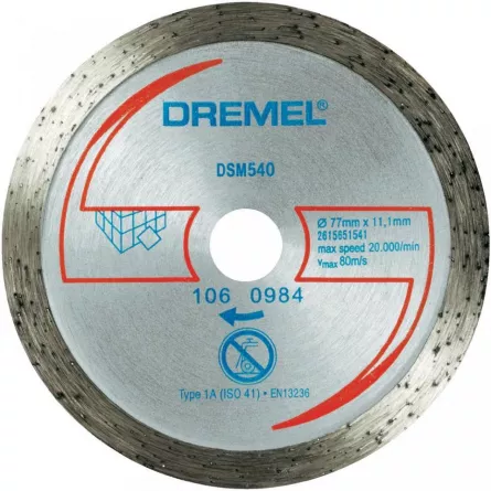 Dremel DSM540 Disc de taiere pentru faianta cu diamant