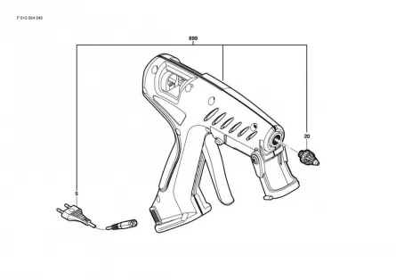 Dremel Varf schimbabil pentru pistolul de lipit 940-3