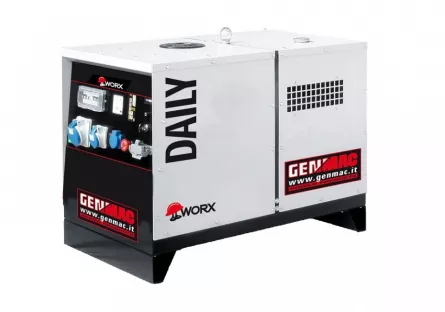 GENMAC Daily RG6000LSM Generator de curent insonorizat stationar, Seria Worx, 5.5 kW