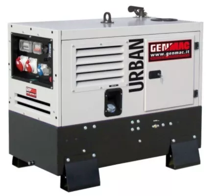 GENMAC Urban G9LSM Generator de curent insonorizat stationar, Seria Construction, 9 KVA