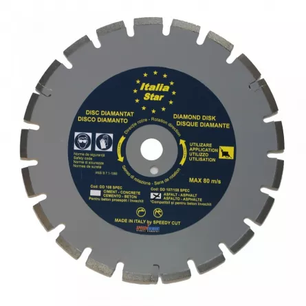 Imer Disc pentru taiat beton / asfalt Ø 450 mm, compatibil si cu beton invechit