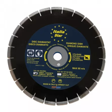 Imer Disc pentru taiat beton / asfalt Ø 450 mm, compatibil si cu beton proaspat