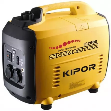 KIPOR IG 2600 - Generator Digital, Benzina, Seria "Sinemaster", 2.3 KVA