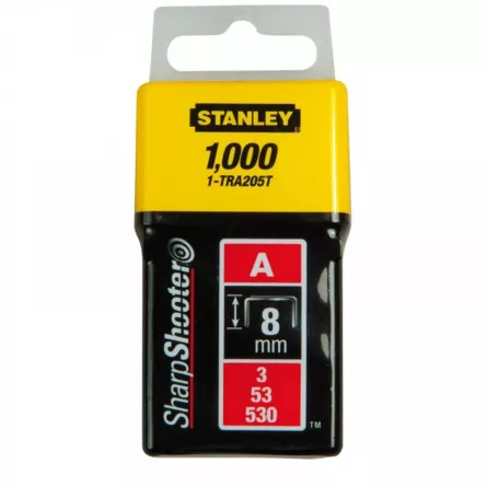 Stanley 1-TRA205T Pachet 1000 capse tapiterie tip A 8 mm
