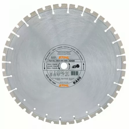 STIHL D-BA80 Disc abraziv diamantat, diam. 350 mm