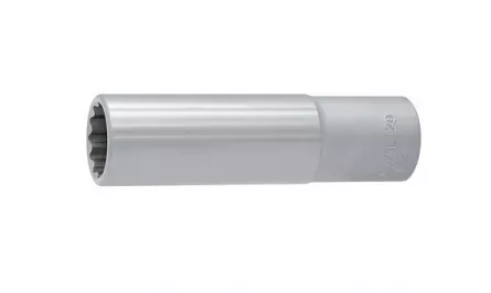 UNIOR 190/1L12p Capat cheie tubulara varianta lunga 1/2" cu 12 laturi, dimensiunea exterioara 12 mm