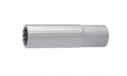 UNIOR 190/1L12p Capat cheie tubulara varianta lunga 1/2" cu 12 laturi, dimensiunea exterioara 15 mm