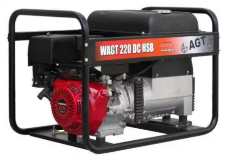 WAGT 220 DC HSB Generator trifazat pentru sudare, rezervor XXL 26 L, motor HONDA GX390, 6.5 KVA