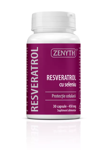 Zenythr ZENYTH RESVERATROL CU SELENIU 30CPS 450MG A0X028850 Zenyth A...