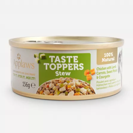 Applaws Dog conservă Taste Toppers Pui, Miel  & Legume 156g, [],magazindeanimale.ro