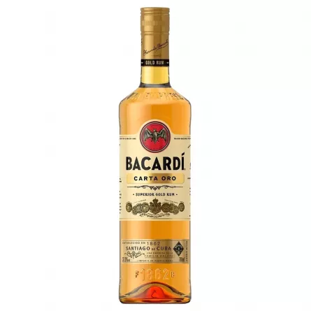 BACARDI CARTA ORO 0.7 L 37.5%, [],beicevreipro.ro