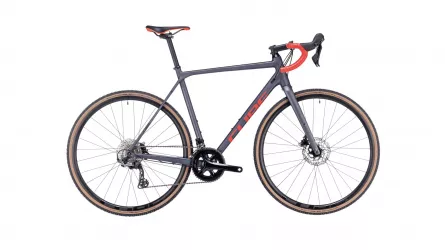 BICICLETA CUBE CROSS RACE PRO GREY RED 2023 53 CM