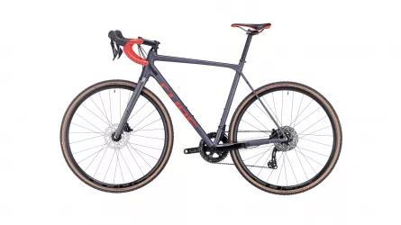 BICICLETA CUBE CROSS RACE PRO GREY RED 2023 53 CM