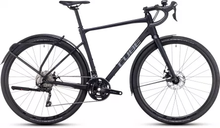 BICICLETA CUBE NUROAD PRO FE METALBLACK GREY 2023 XS (50 CM)