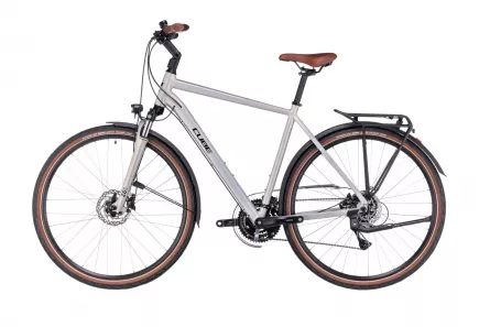 BICICLETA CUBE TOURING PRO PEARLYSILVER BLACK 2023 S (50 CM)