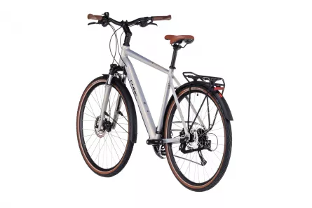 BICICLETA CUBE TOURING PRO PEARLYSILVER BLACK 2023 S (50 CM)