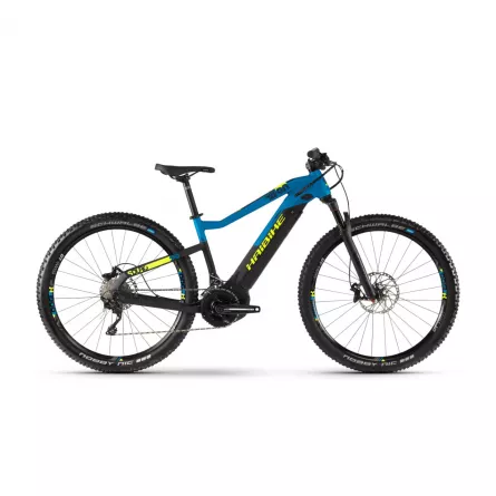 Bicicleta Electrica e-bike Haibike SDURO HardNine 9.0 500Wh YCS 2019 black/blue/yellow matt cadru L (48cm)