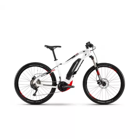 Bicicleta Electrica e-bike Haibike SDURO HardSeven 2.0 400Wh YCS 2019 white/black/red cadru L (50cm)