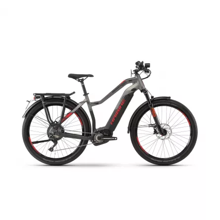 Bicicleta Electrica e-bike Haibike SDURO Trekking S 9.0 women 500Wh BPI 2020 black/titan/red matt cadru L (52cm)