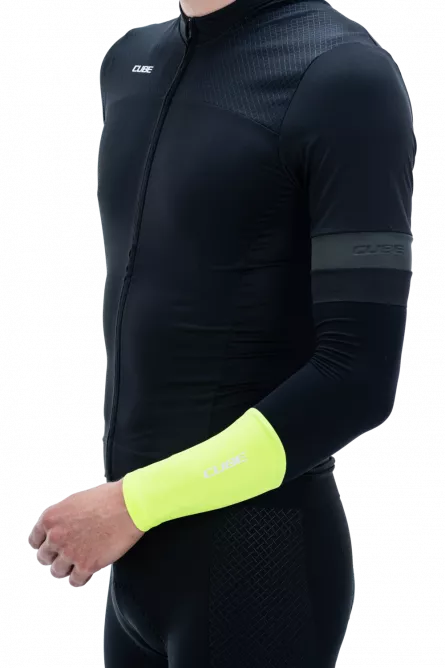 INCALZITOARE BRATE CUBE ARM WARMERS SAFETY NEON YELLOW M/L