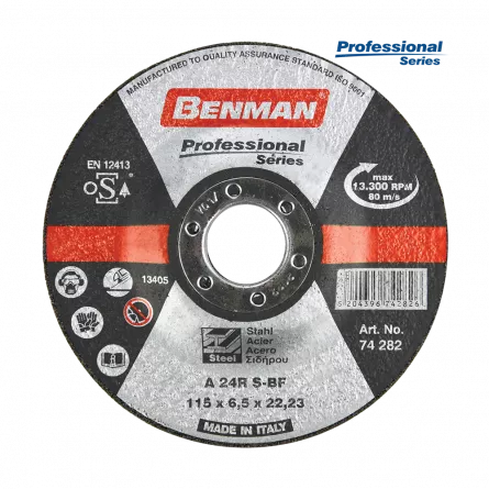 Disc slefuire, Benman Profesional, 125 x 6.5mm, 74283, [],bilden.ro