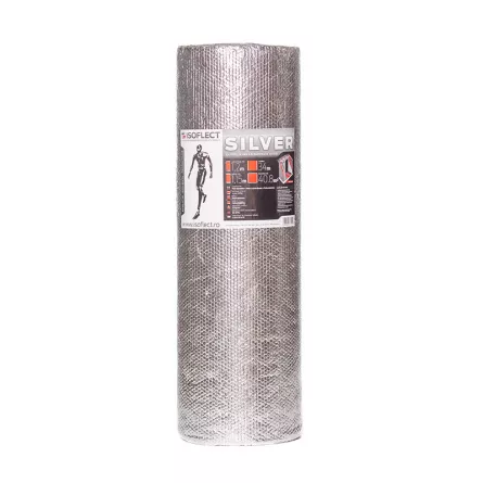 Folie termoizolanta, Isoflect Silver, 3 straturi, 1.2x34m, [],bilden.ro