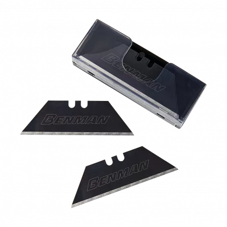 Set rezerve cutter cu lama neagra, Benman, 60 x 19 x 1.6mm, (10 buc) 71081, [],bilden.ro