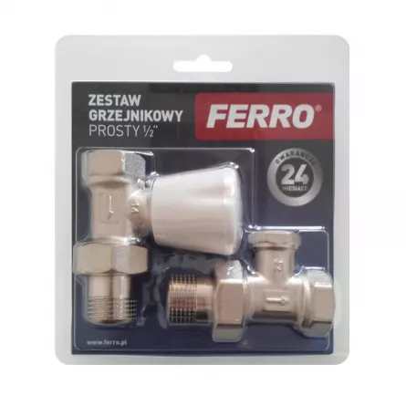 Set robinet radiator, Ferro  Tur-Retur 1\2, [],bilden.ro