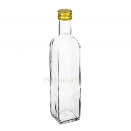 Sticla 500 ml Cognac transparent, [],borcane.ro