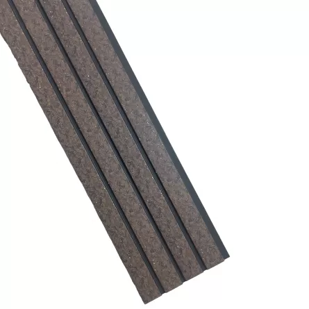 Panou decorativ din polimer rigid maro 300x11.5x1.1 cm, [],buz.ro