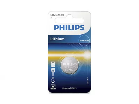 Baterie Philips Lithium CR2025, 3V, 1 buc, [],cmcshop.ro