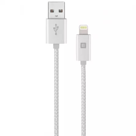 Cablu de date/incarcare Evelatus MFI04, pentru Apple, lungime 2 m, argintiu, [],cmcshop.ro