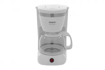 Cafetiera Vivax CM-08127W, 800W, 1.2 L, functie antipicurare, mentinere temperatura, filtru detasabil, alb, [],cmcshop.ro