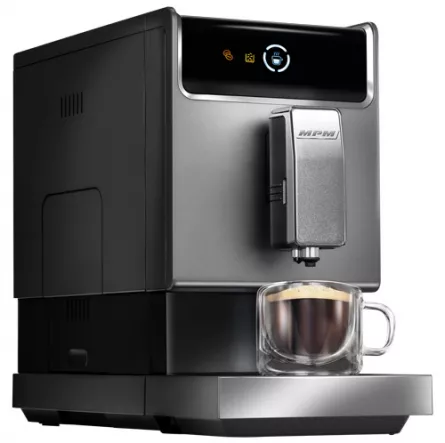 Espressor de cafea MPM MKW-10M, 1470W, 19 bari, sistem Thermoblock, 1.1 litri, 3 programe automate, panou control tactil, rasnita otel, [],cmcshop.ro