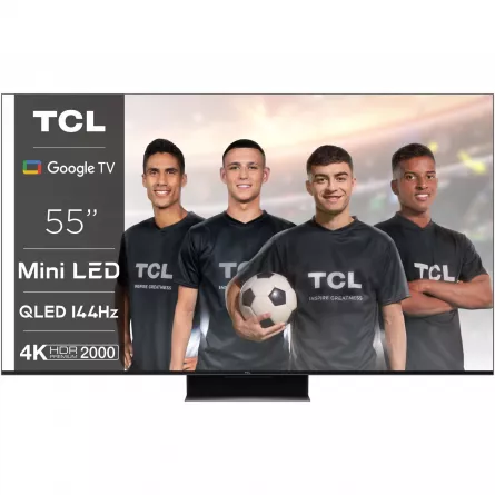 Televizor TCL MiniLed 55C845, 139 cm, Smart Google TV, 4K Ultra HD, 100hz, Clasa G, [],cmcshop.ro